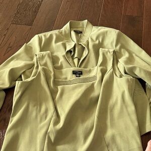 Kim Rogers Sage Green Blouse and Tank Set